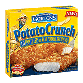 Gorton's  potato crunch fish fillets, made with real potatoes for an irresistable potato chip taste, 10 ct Left Picture